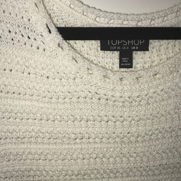 ✨ Topshop Knitted White Tank Top ✨ - Picture 4 of 4